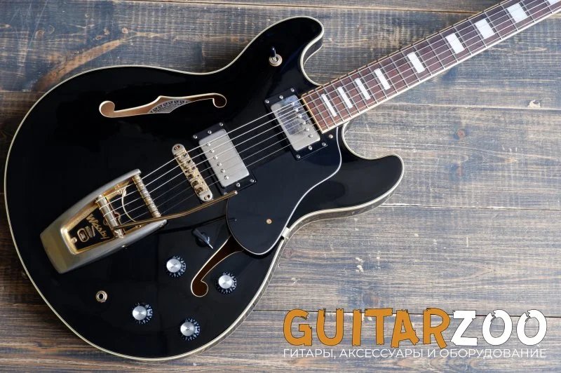 Полуакустическая гитара Aria Pro II TA-65 BLK — фото 2