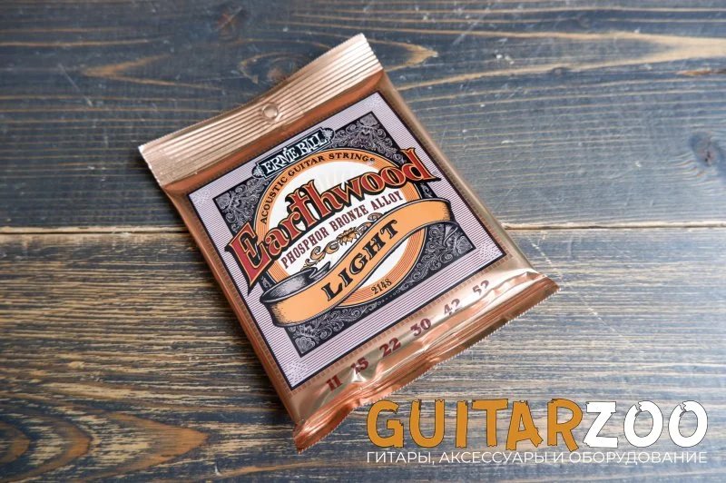 Ernie Ball 2148 Earthwood Phosphor Bronze 0.11-.052