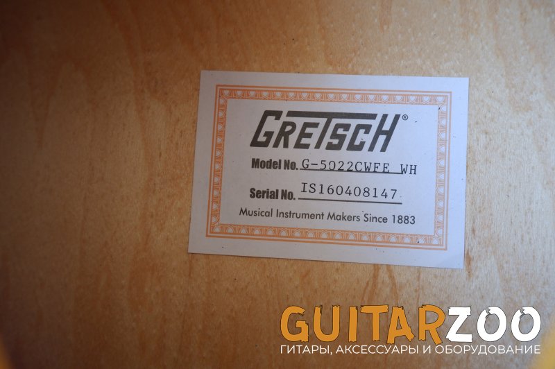 Электроакустическая гитара Gretsch G-5022CWFE WH Rancher Falcon Jumbo — фото 4