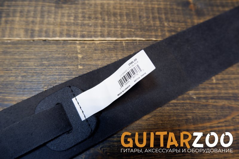 Ремень для гитары Planet Waves 25BL00 Basic Classic Кожаный, черный — фото 4