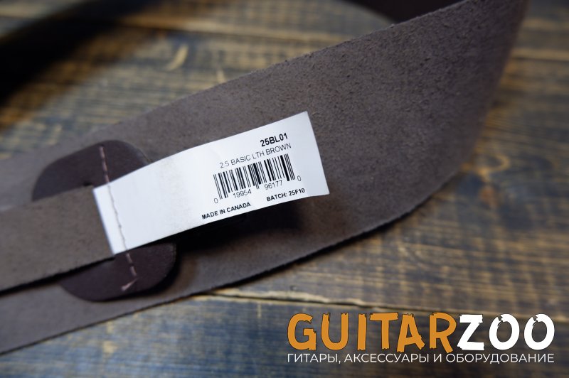 Ремень для гитары Planet Waves 25BL01 Basic Classic Кожаный, коричневый — фото 4